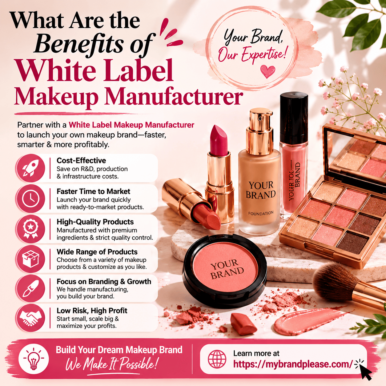 What Are the Benefits of White Label Makeup Manufacturer?