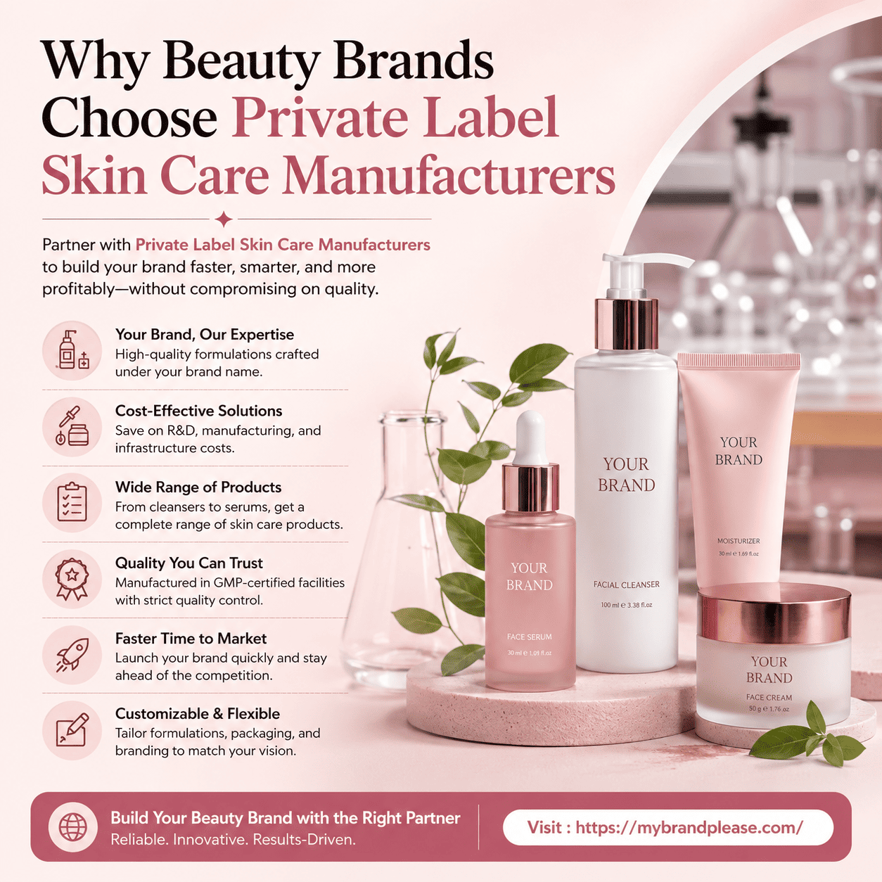 Why Beauty Brands Choose Private Label Skin Care Manufacturers