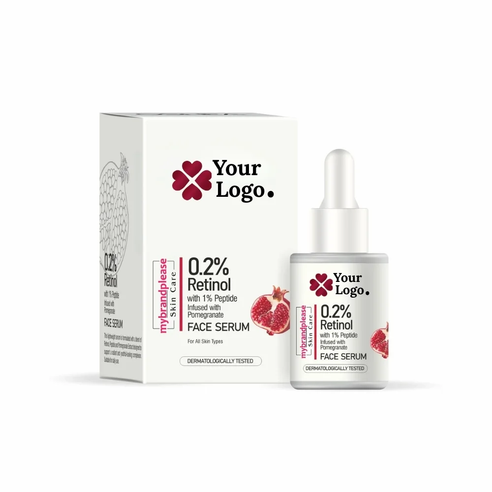 0.2% Retinol + 1% Peptide infused with Pomegranate Face Serum