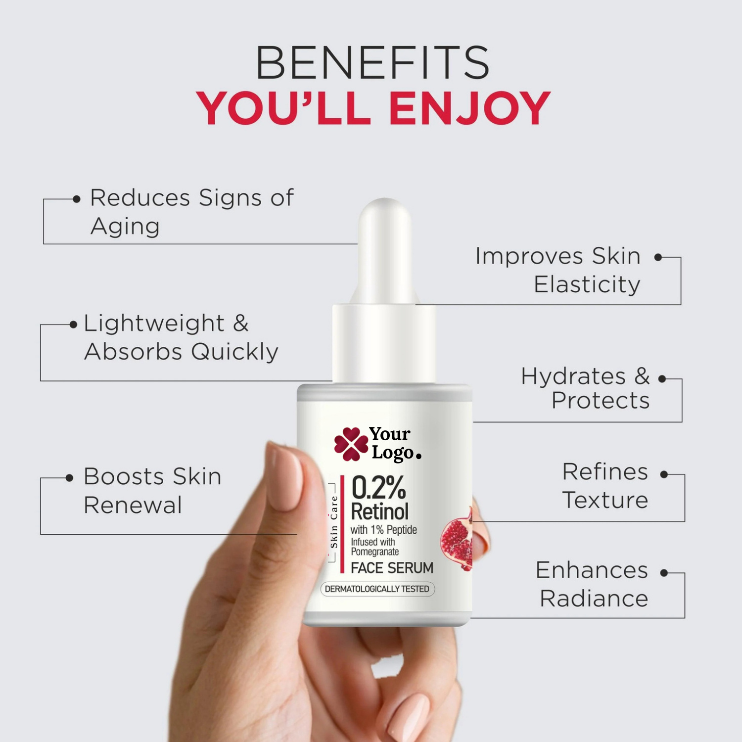 0.2 Retinol + 1 Peptide infused with Pomegranate Exquisite Serum