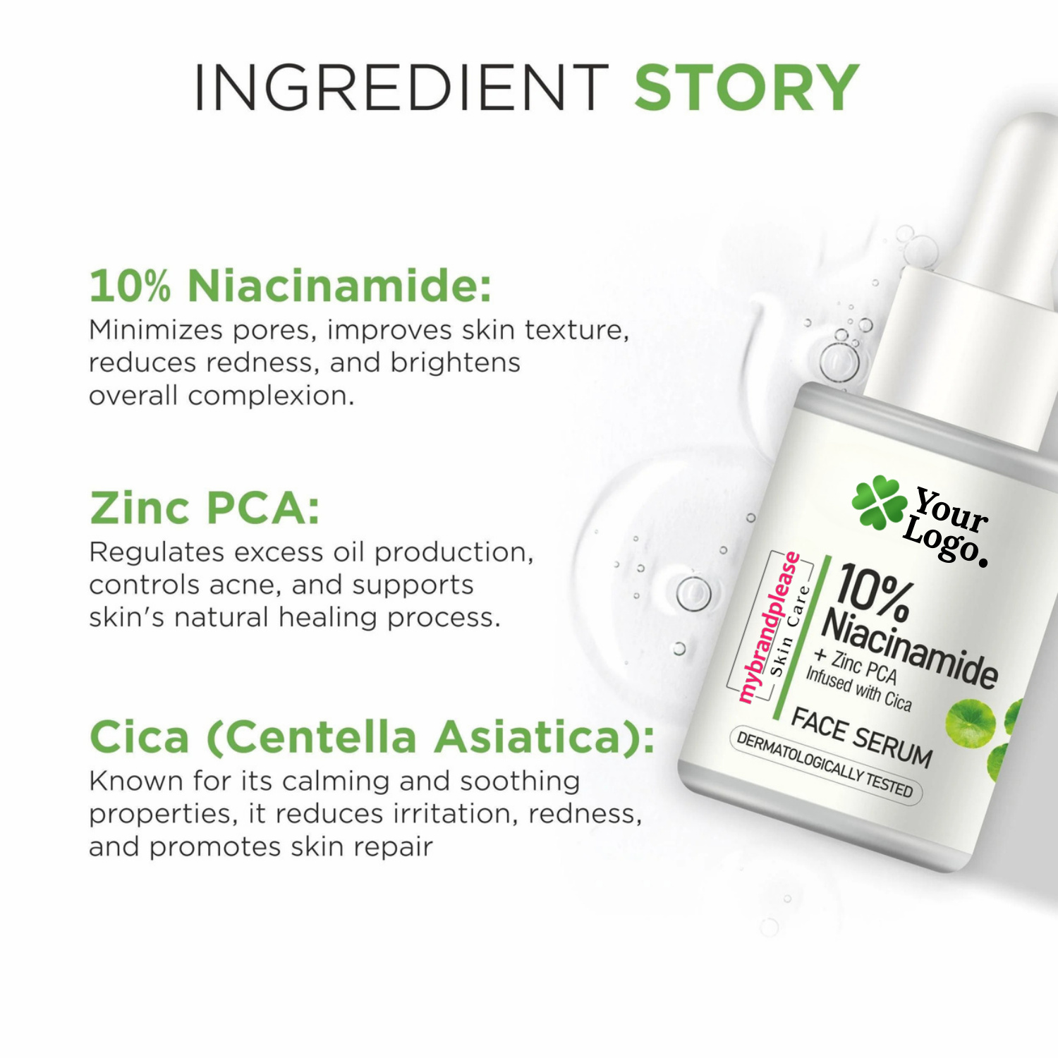 10 Niacinamide + Zinc PCA infused with Cica Exquisite Serum