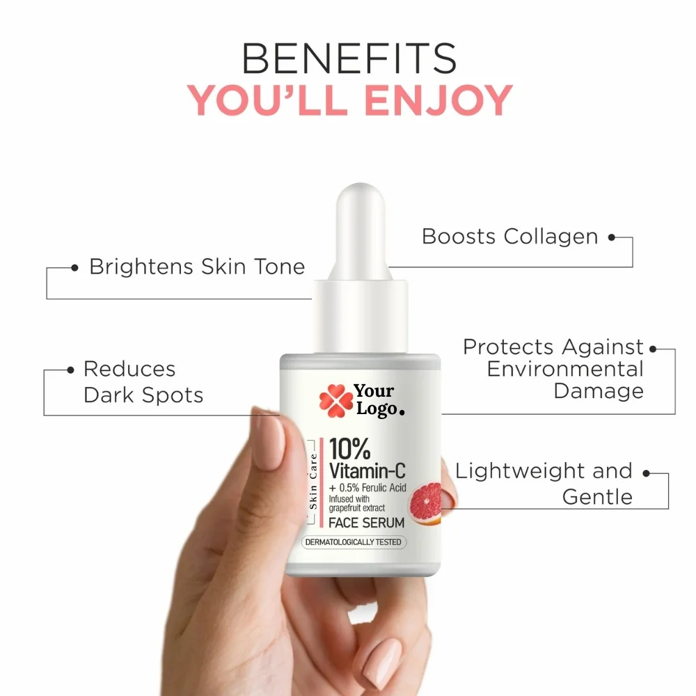 10% Vitamin C + 0.5% Ferulic Acid Infused with Grapefruit Face Serum