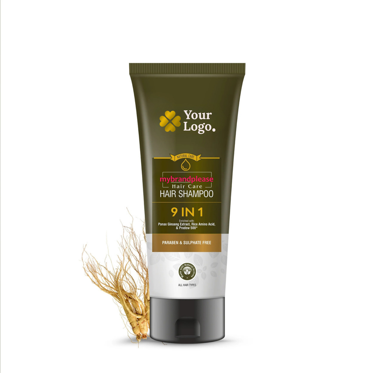 9 IN 1 Shampoo Enriched with Panax Ginseng Extract, Rice Amino Acid, & Prodew 500