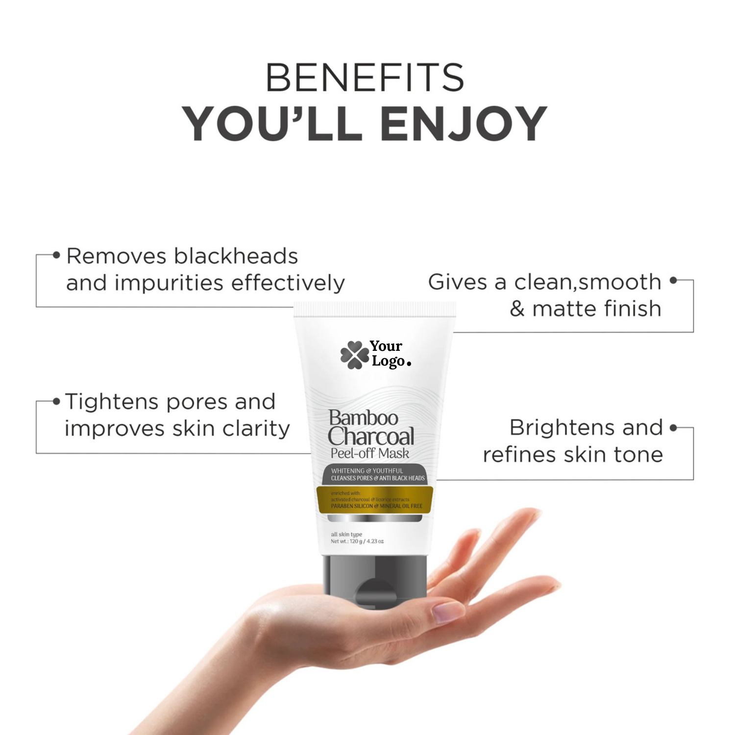 Bamboo Charcoal Peel off Face Mask