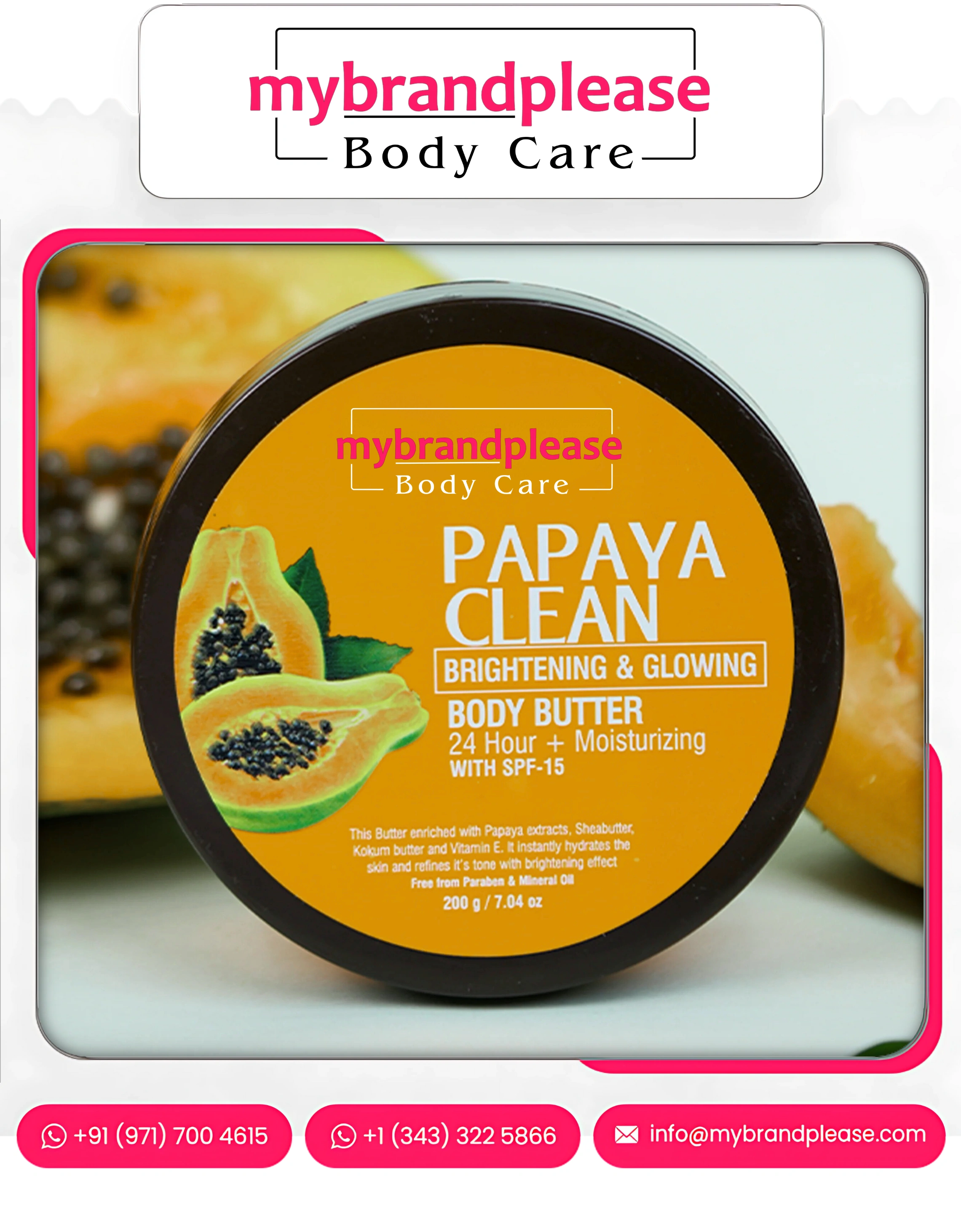 BODY BUTTER Enriched with Papaya Extract