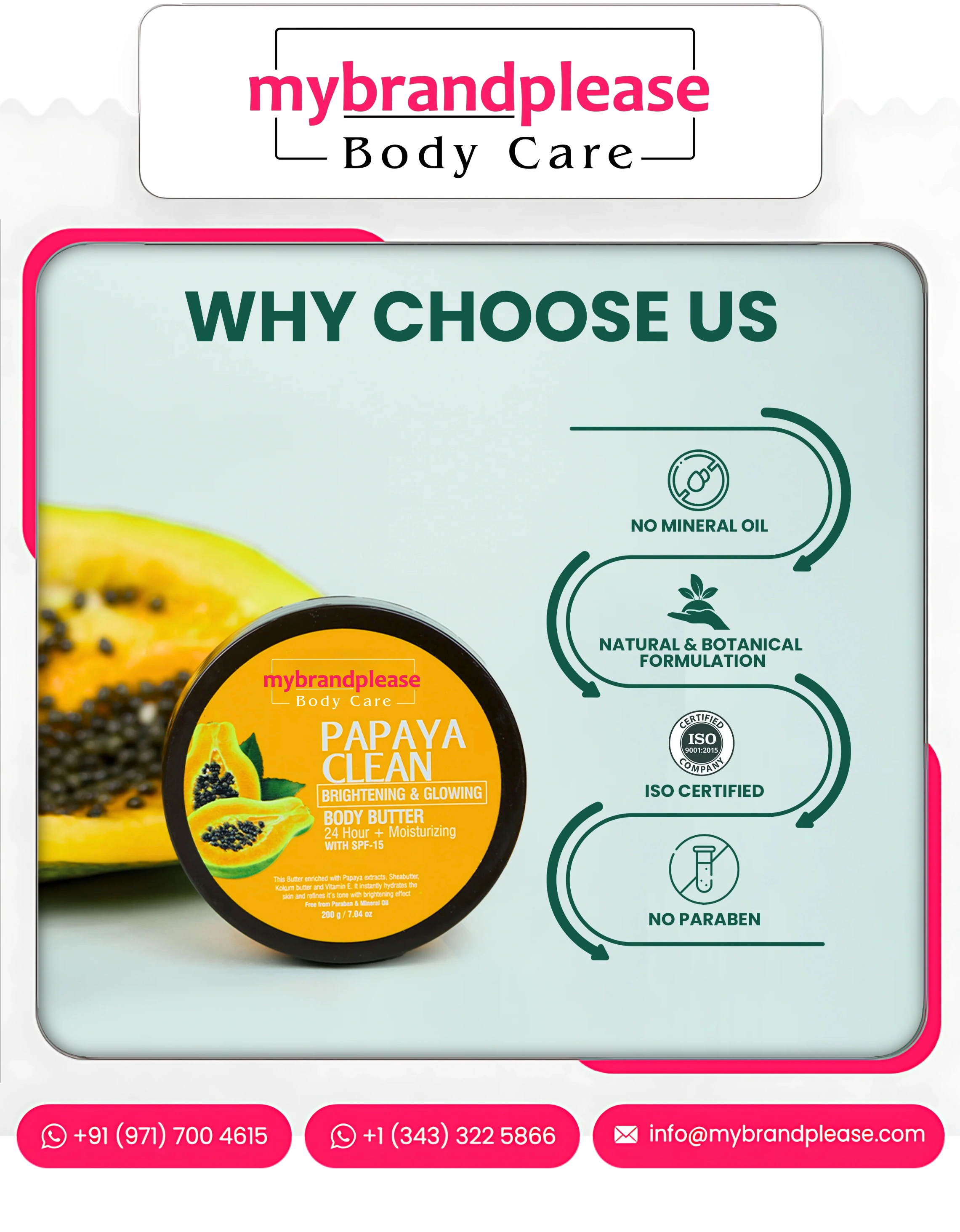 BODY BUTTER Enriched with Papaya Extract