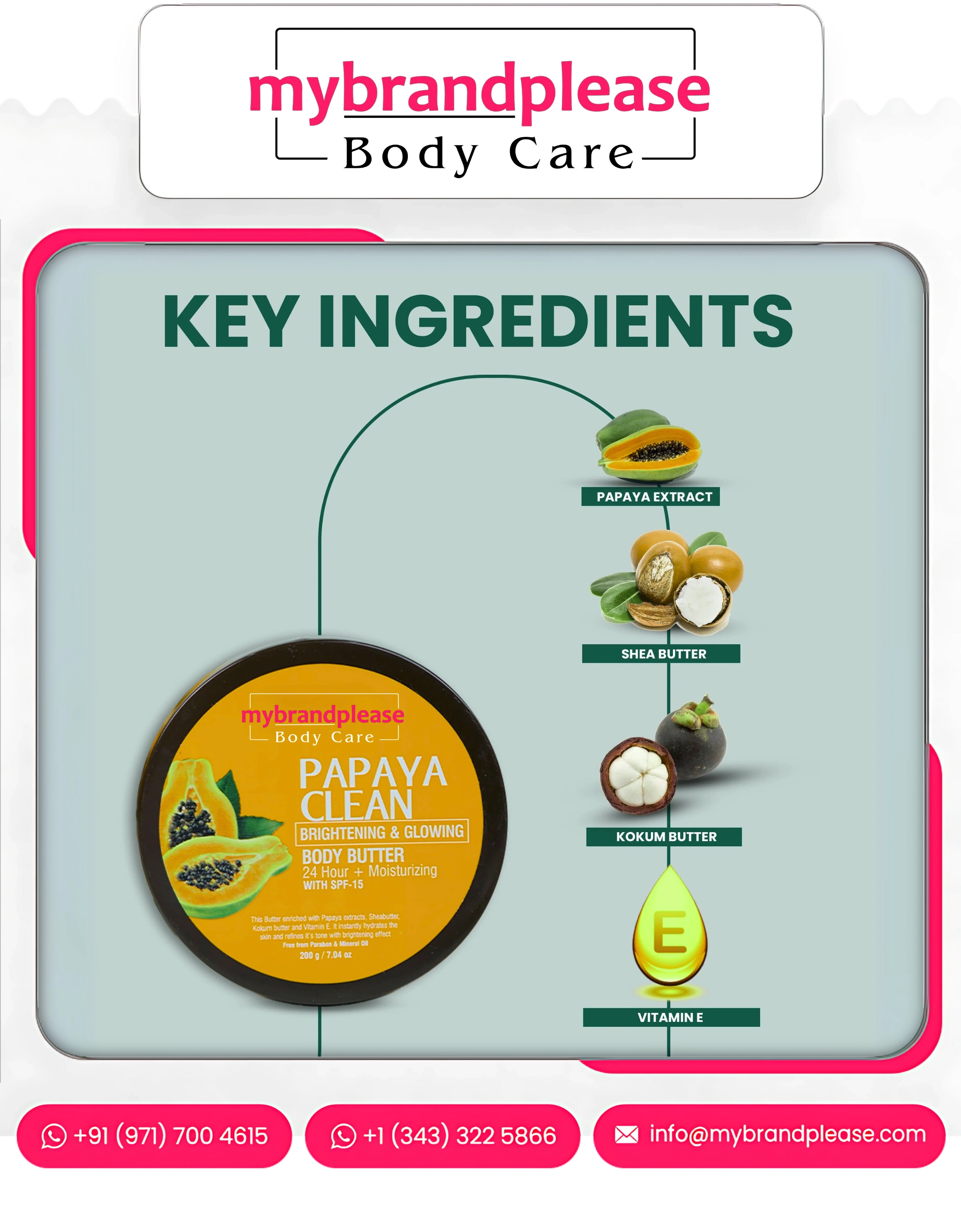 BODY BUTTER Enriched with Papaya Extract
