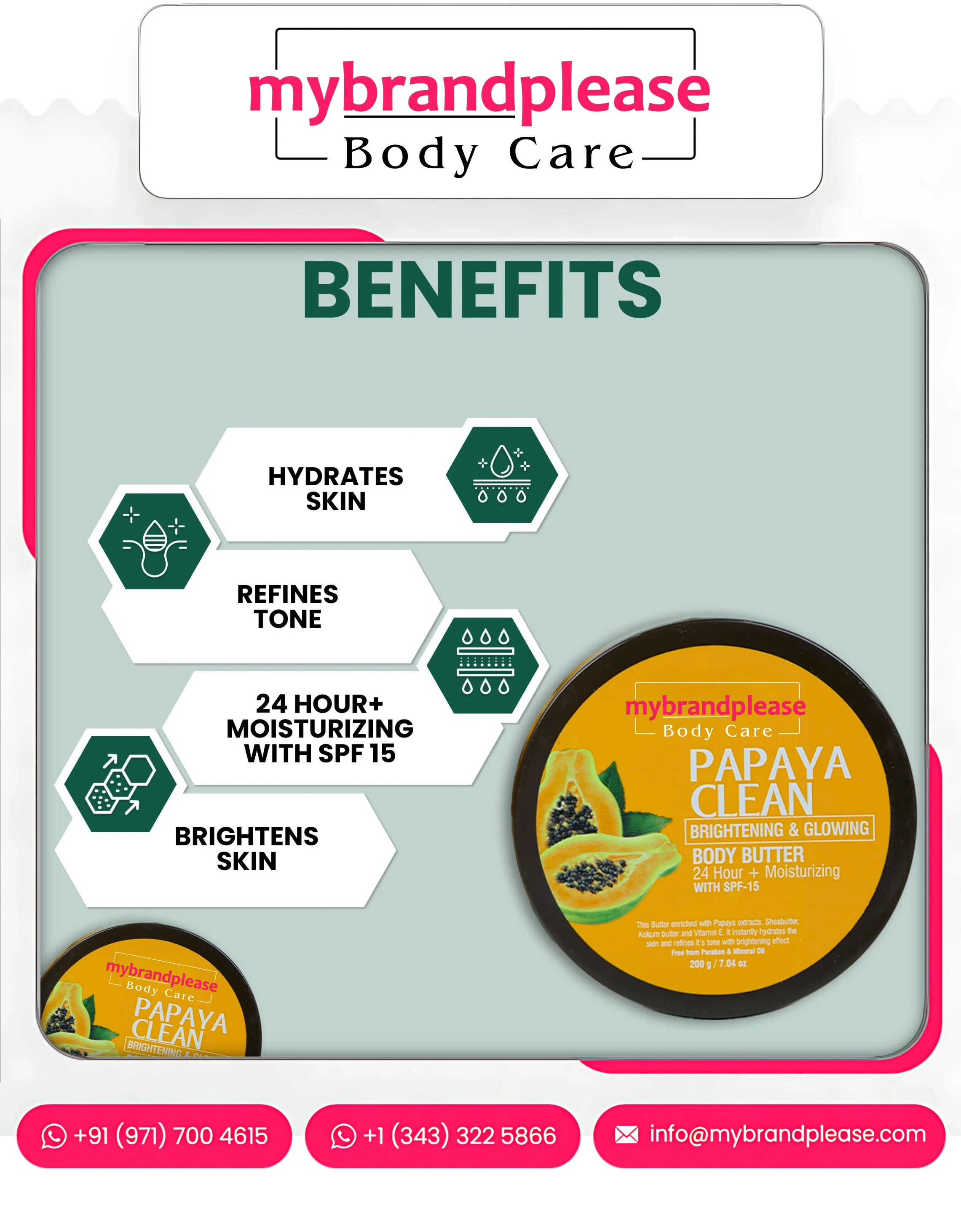 BODY BUTTER Enriched with Papaya Extract