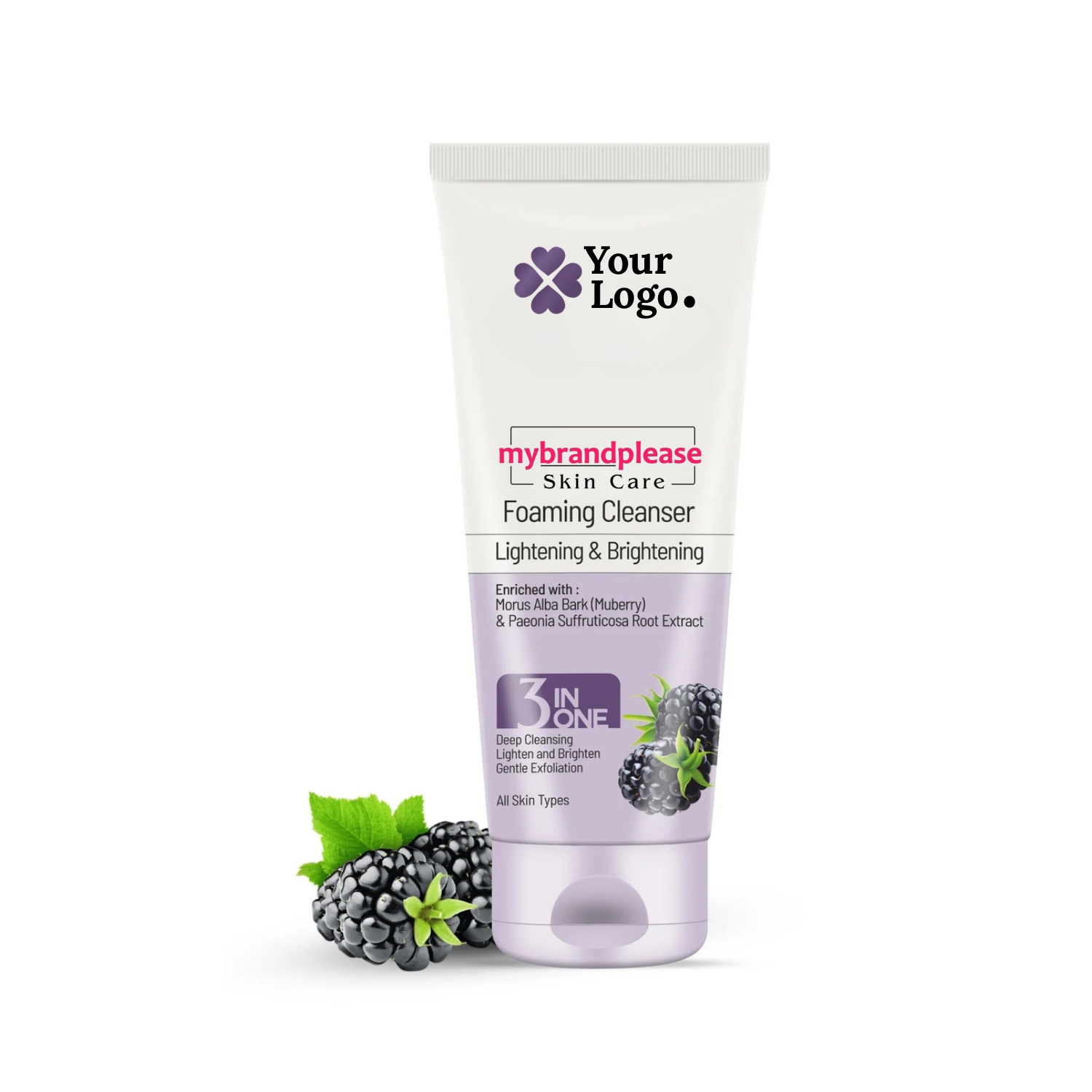 Brightening Foaming Cleanser Enriched with Mulberry & Paeonia Suffruticosa Root Extract