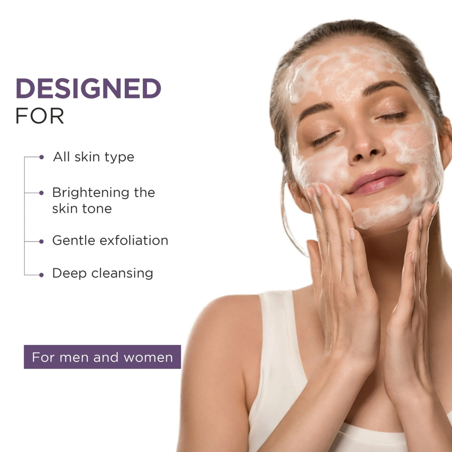 Brightening Foaming Cleanser Enriched with Mulberry & Paeonia Suffruticosa Root Extract