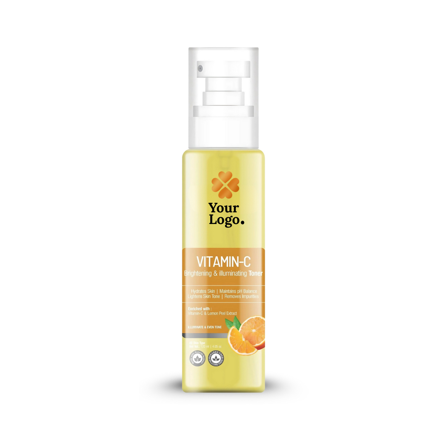 Brightening Skin Toner Enriched with Vitamin C & Lemon Peel Extract