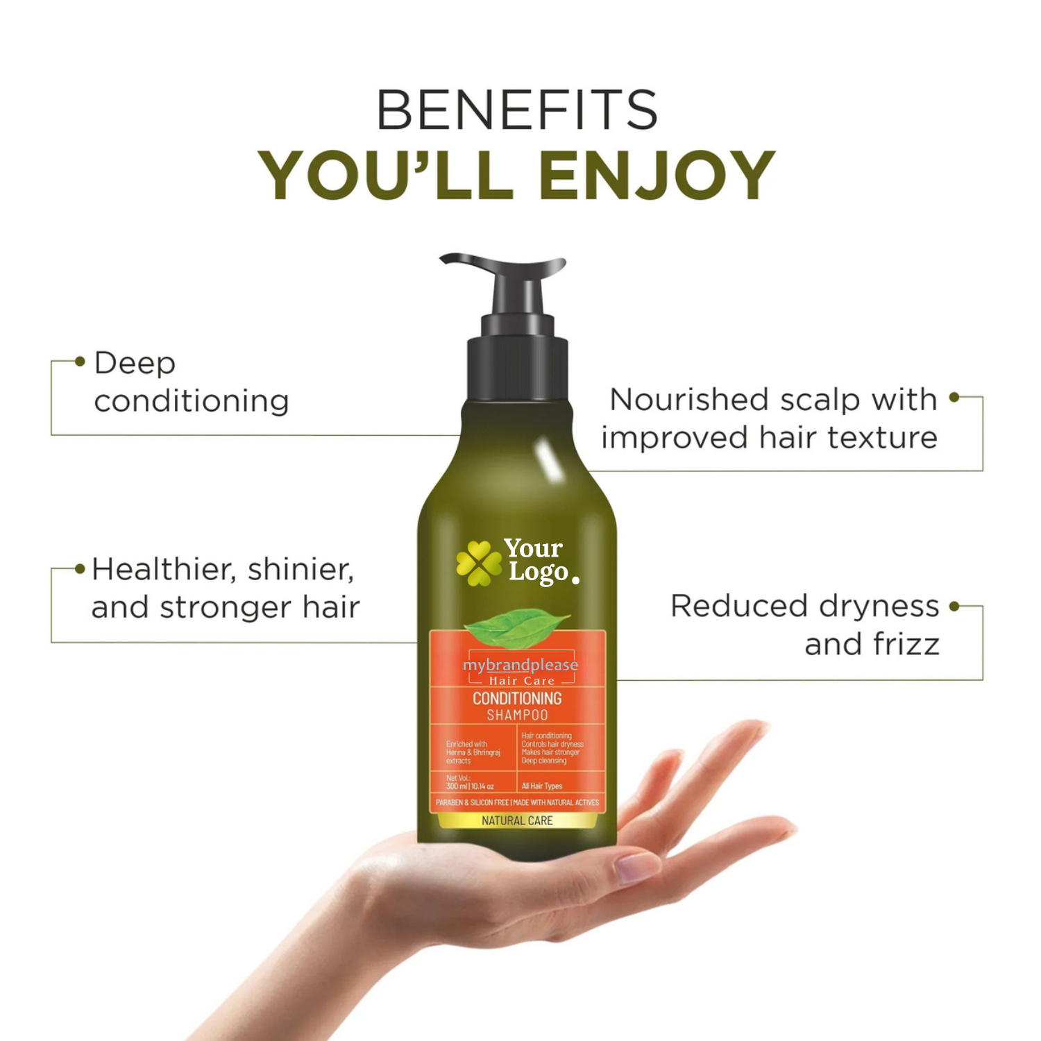 Conditioning Shampoo enriched with Heena & Bhringraj (Eclipta Alba) Extracts