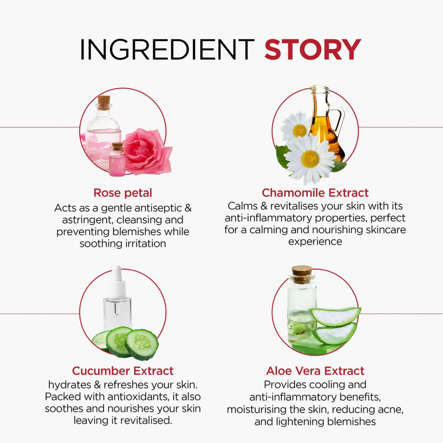Facial Skin Toner Enriched with Rhodiola Rosea & Chamomile Extract