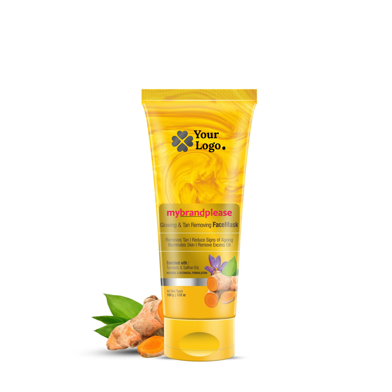 Glowing & D Tan Face Mask