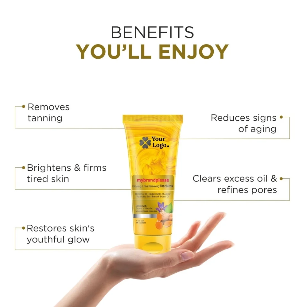 Glowing & D Tan Face Mask