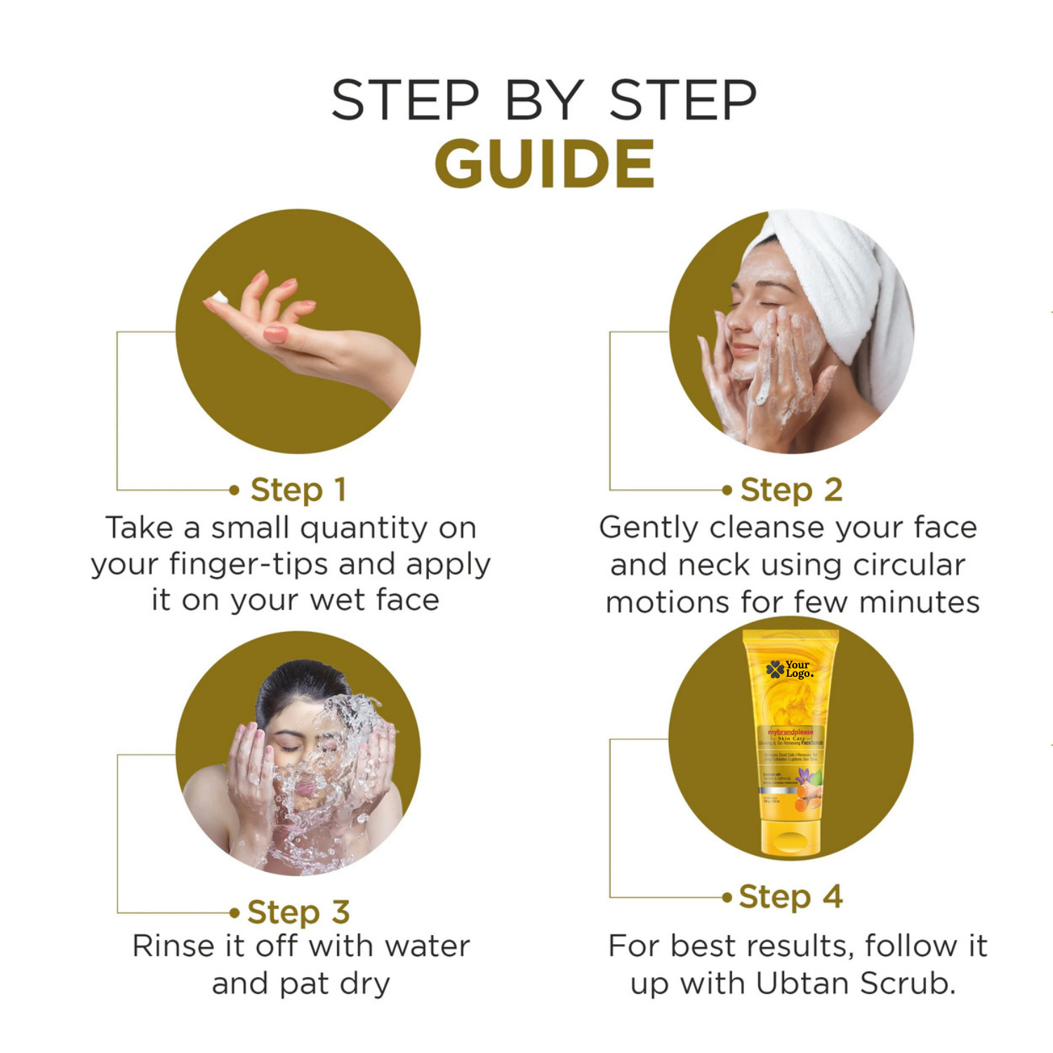 Glowing & D Tan Face Wash Enriched with Turmeric & Saffron Extract