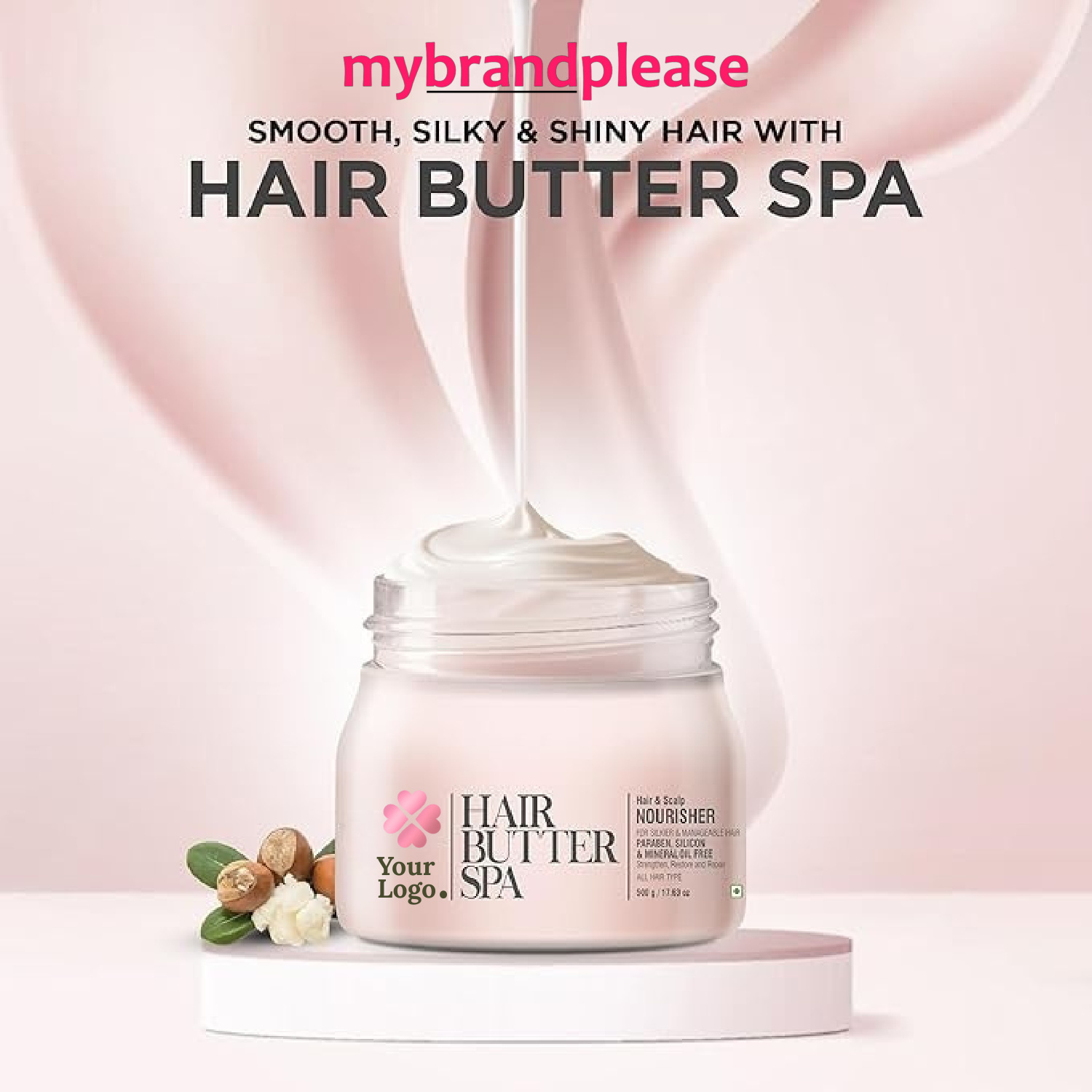 Hair Butter Enriched with Shea Butter, Neem, Basil & Avocado Extract