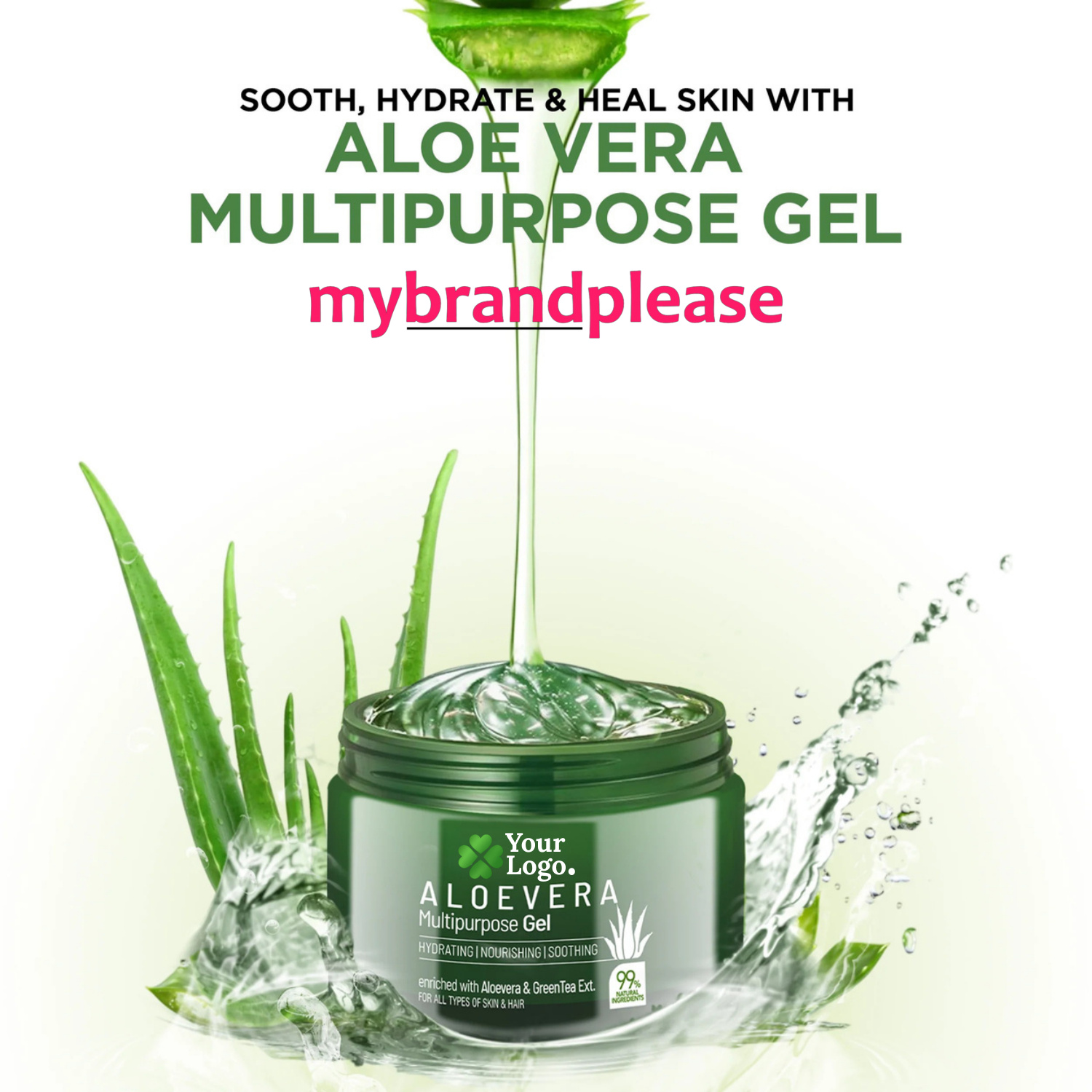 Multi Purpose Gel Enriched with Aloe Vera & Green Tea Extracts