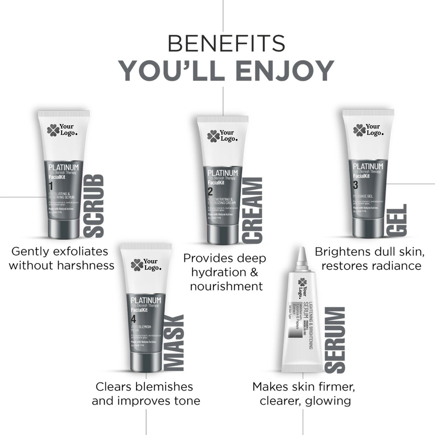 PLATINUM ANTI BLEMISH THERAPY – FACIAL KIT