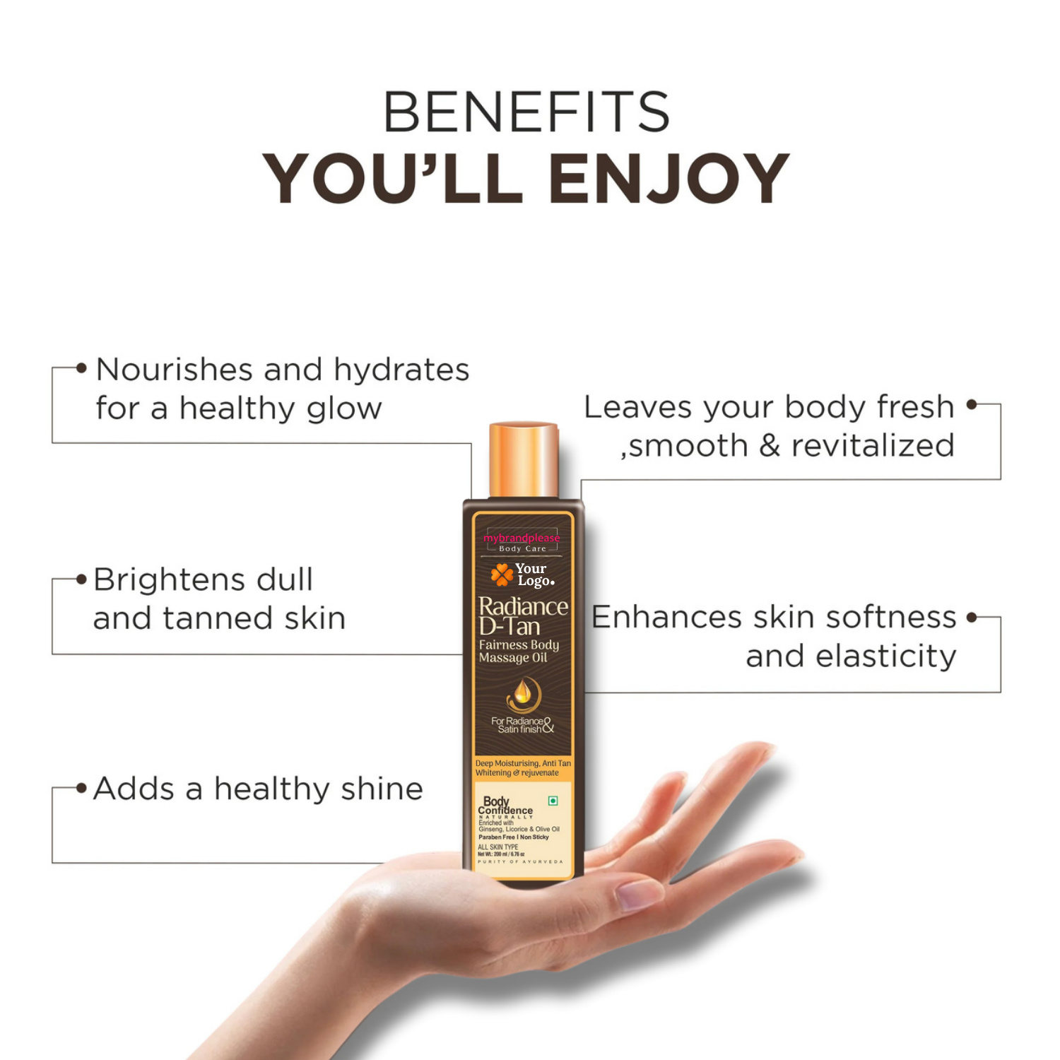 Radian D Tan Fairness Body Oil
