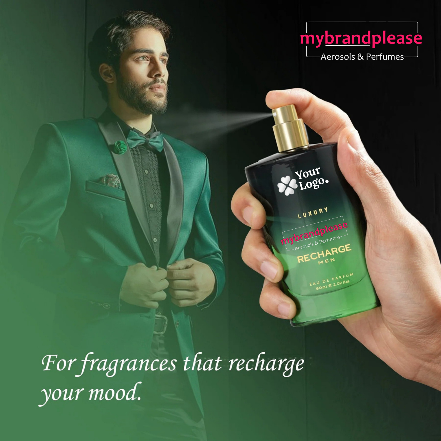 Recharge Mens Pafum Body Spray