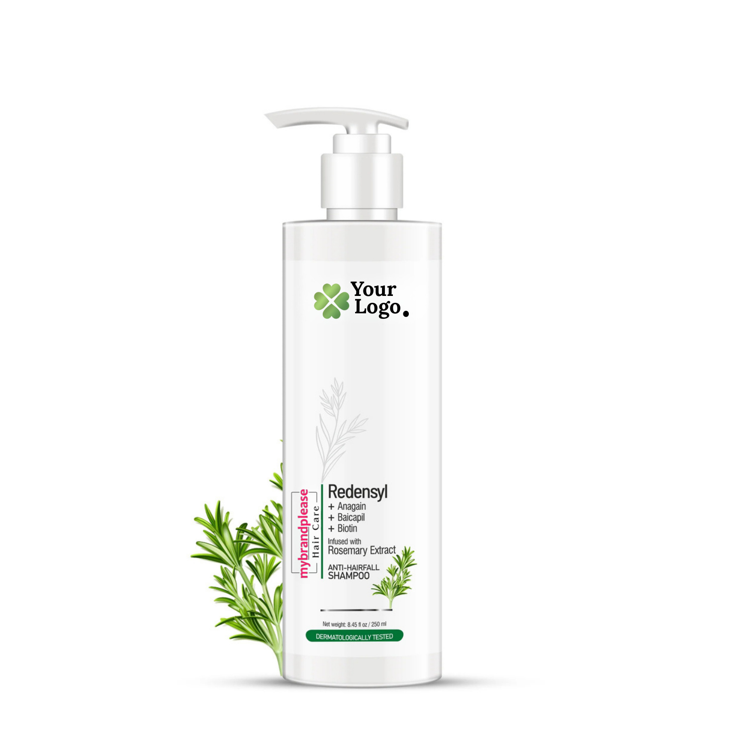 Redensyl + Anagain + Baicapil + Rootbiotec HO, Biotin Infused with Rosemary Extract Anti Hairfall Shampoo
