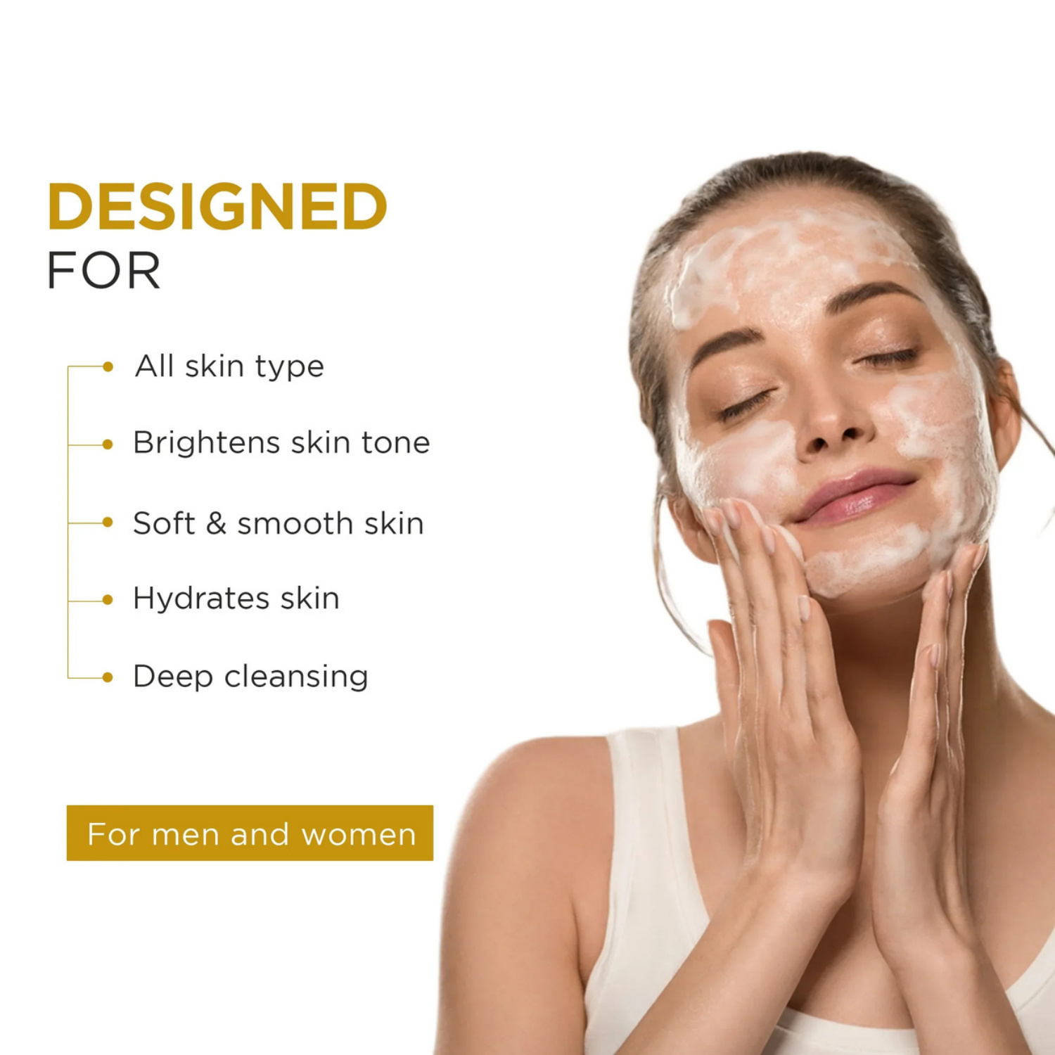 Rice Water Brightening Foaming Cleanser With Niacinamide & Aloe Vera Extract