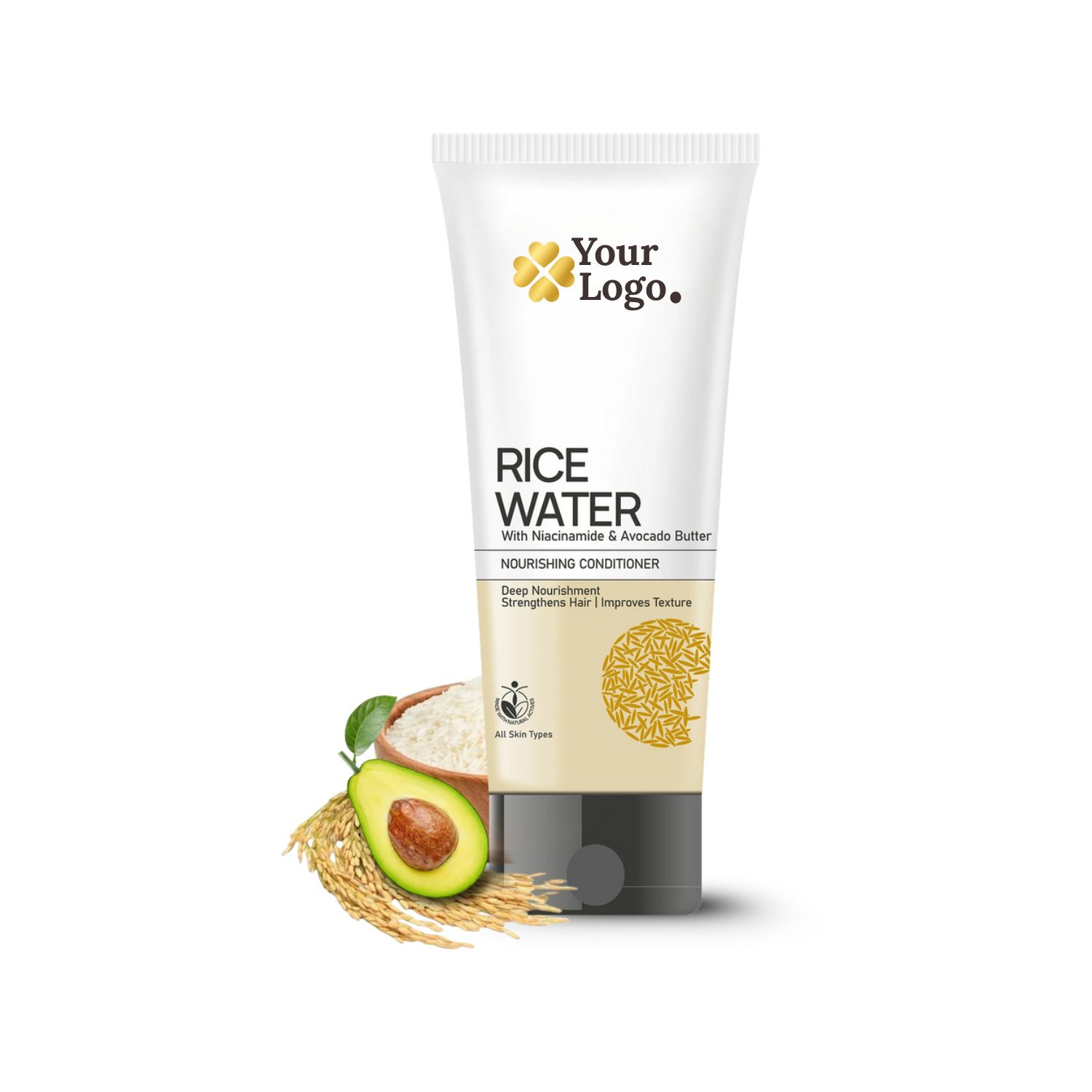 Rice Water Conditioner Enriched with Niacinamide & Almond Butter