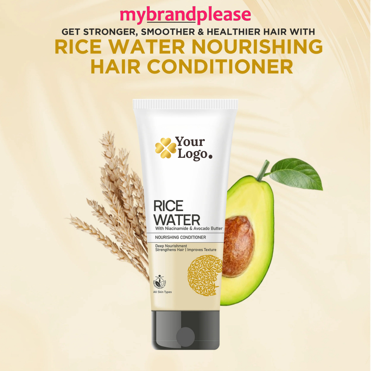 Rice Water Conditioner Enriched with Niacinamide & Almond Butter