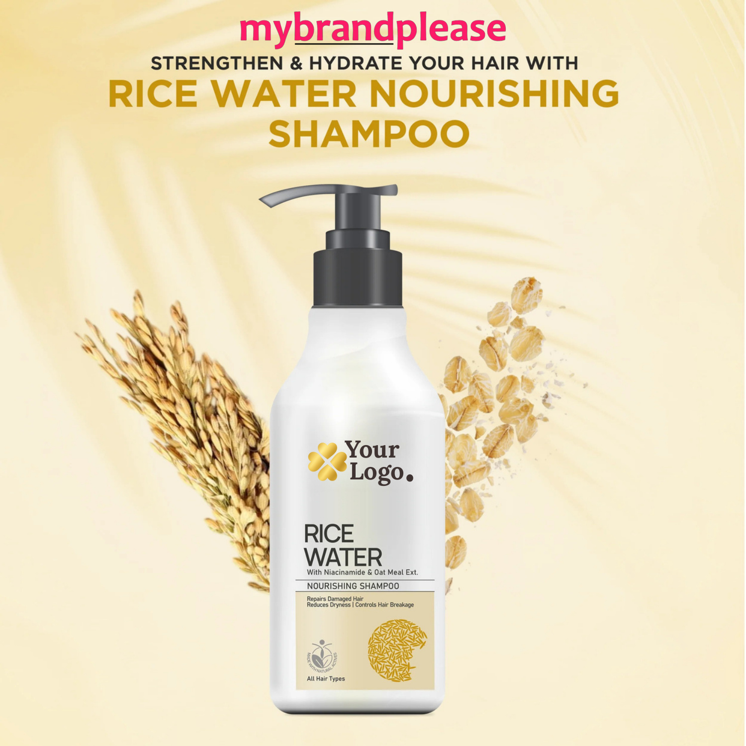Rice Water with Niacinamide & Oatmeal Ext. Nourishing shampoo