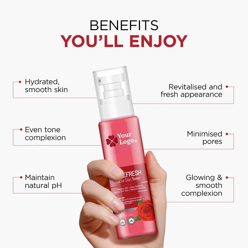Rose Fresh Facial Skin Toner