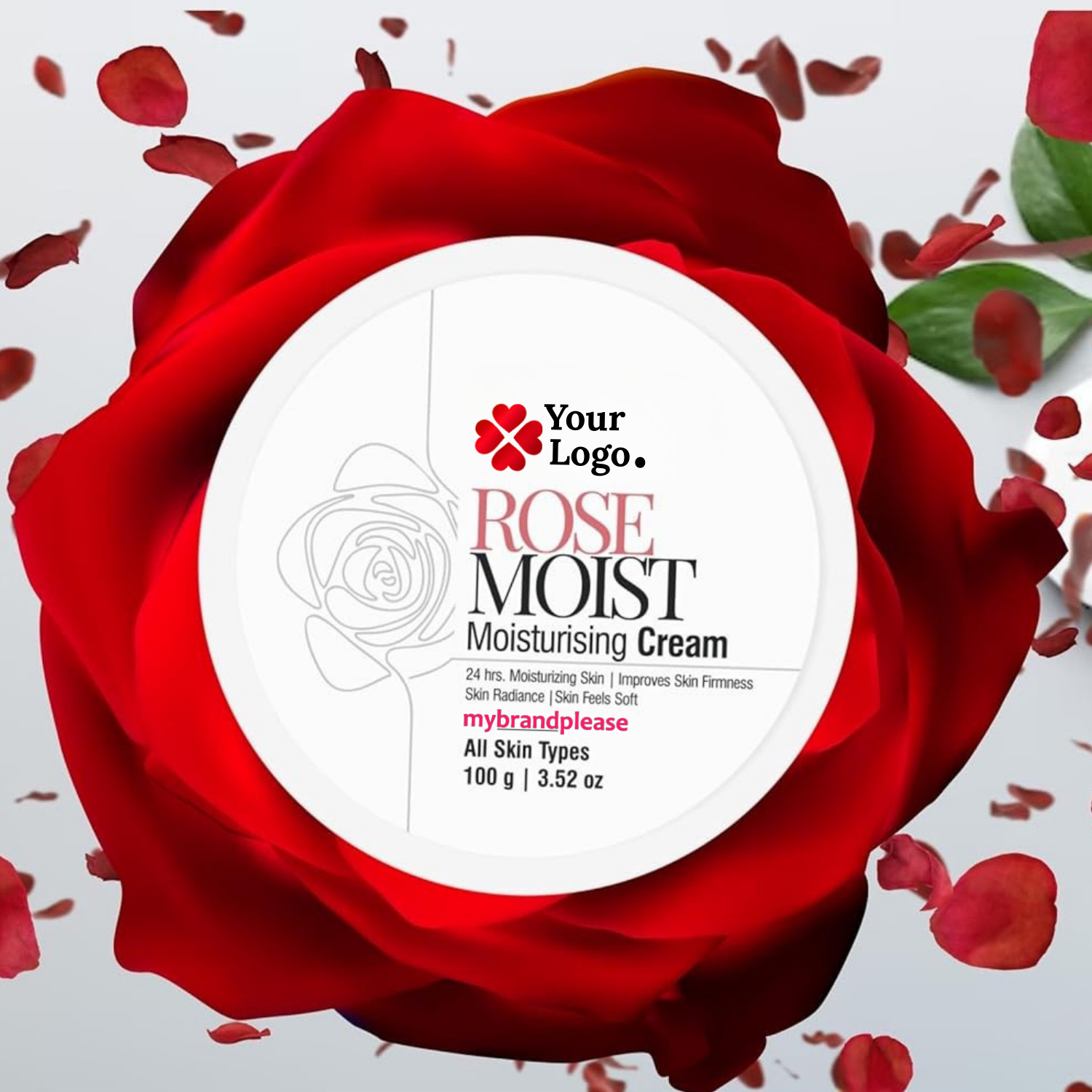 Rose Moist Moisturising Face Cream