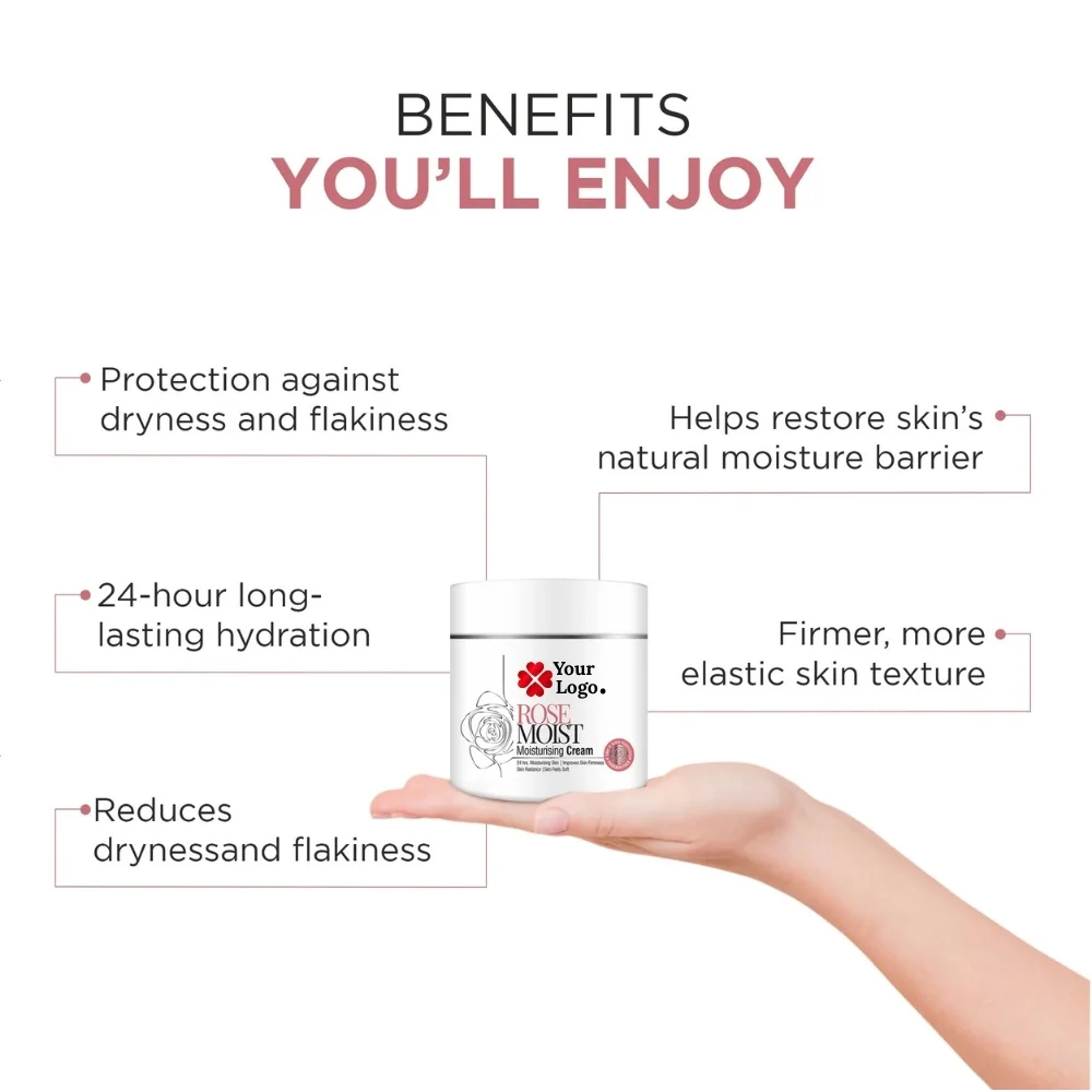 Rose Moist Moisturising Face Cream