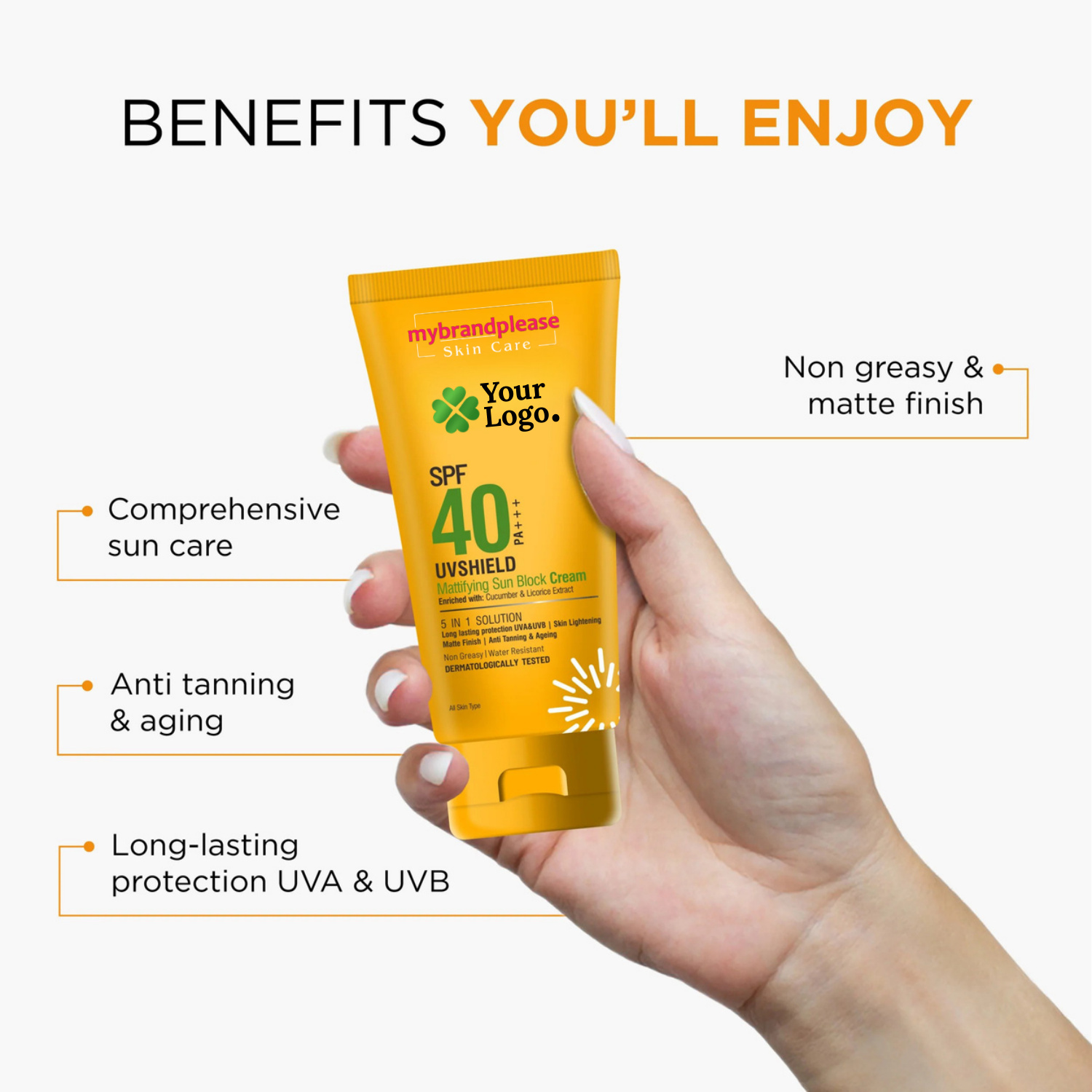 SPF 40 PA+++ Enriched with Cucumber & Licorice Extract