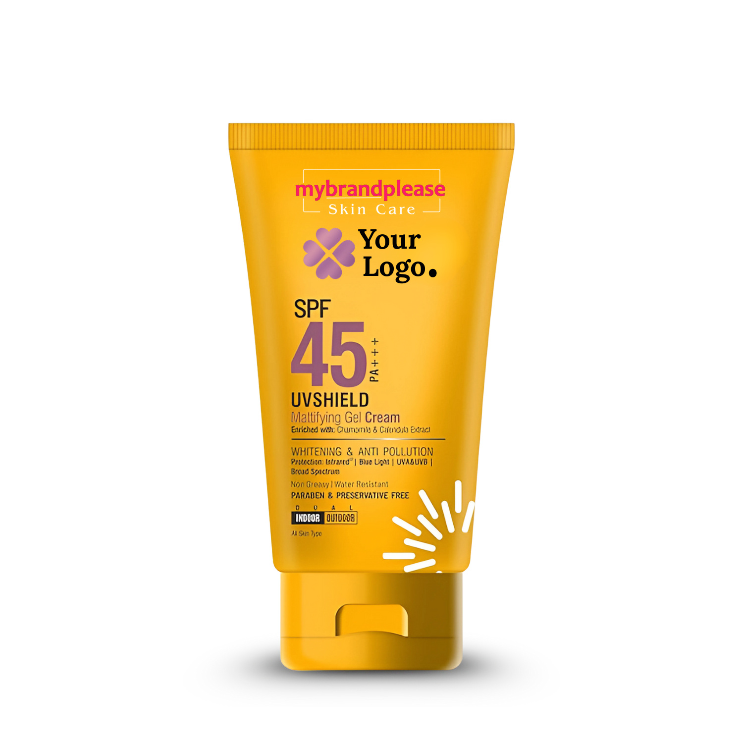 SPF 45 PA+++ Enriched with Chamomile & Calendula Extract