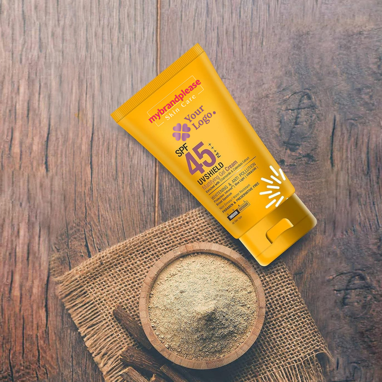 SPF 45 PA+++ Enriched with Chamomile & Calendula Extract
