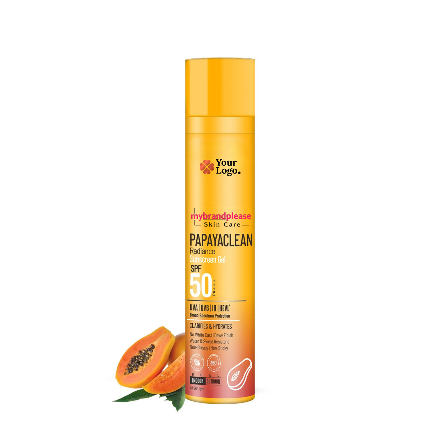 SPF 50PA+++ Papaya Extract Sunscreen Gel