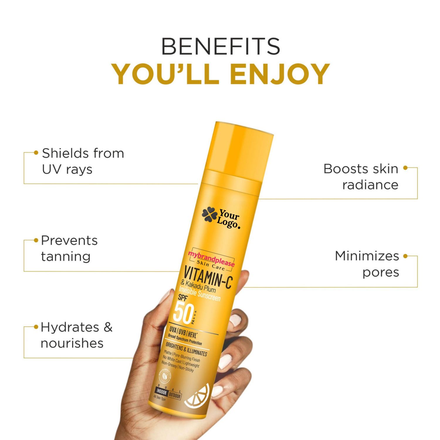 SPF 50PA+++ Vitamin C & Kakadu Plum Invisible Sunscreen