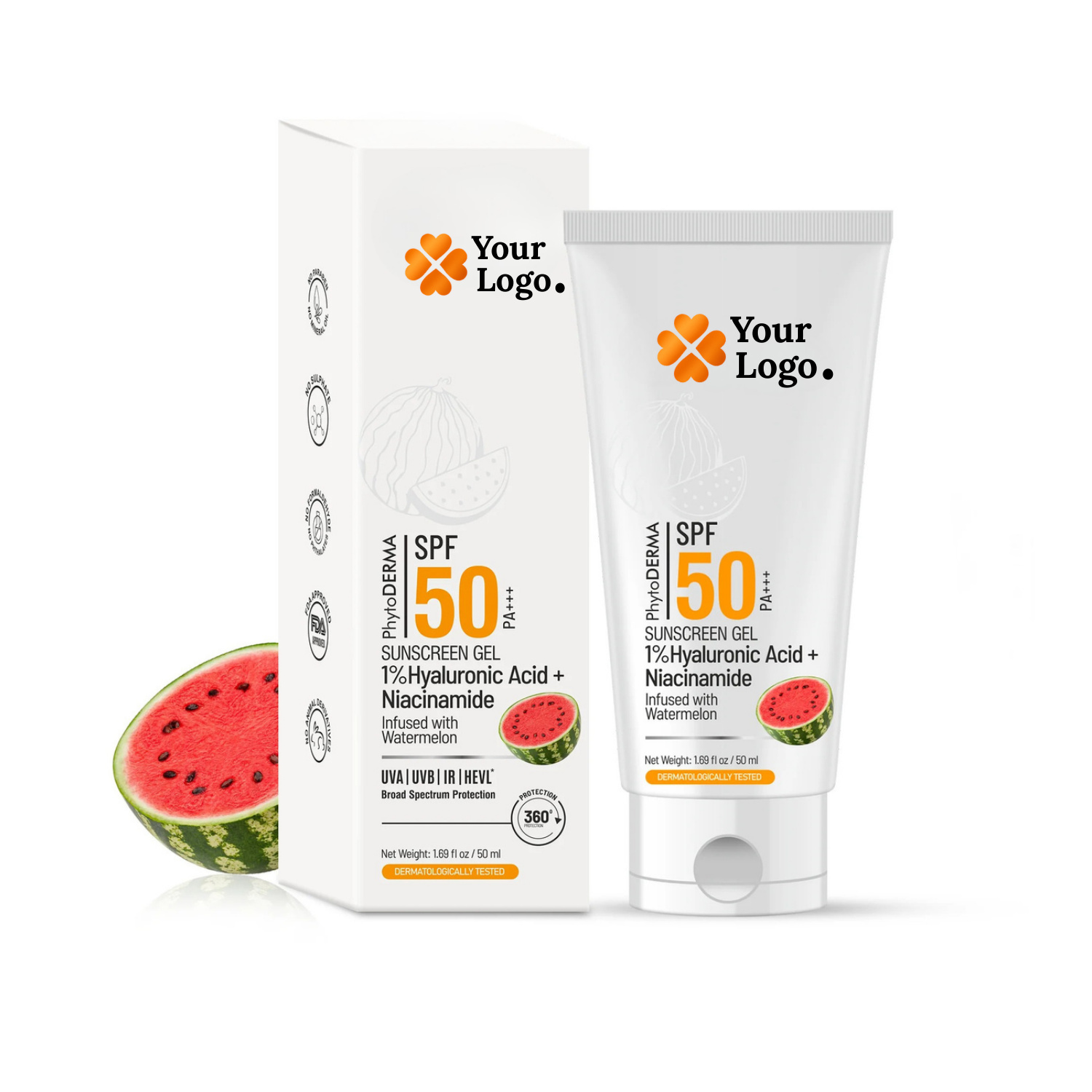 SPF 50PA+++ Watermelon Extract Sunscreen Gel