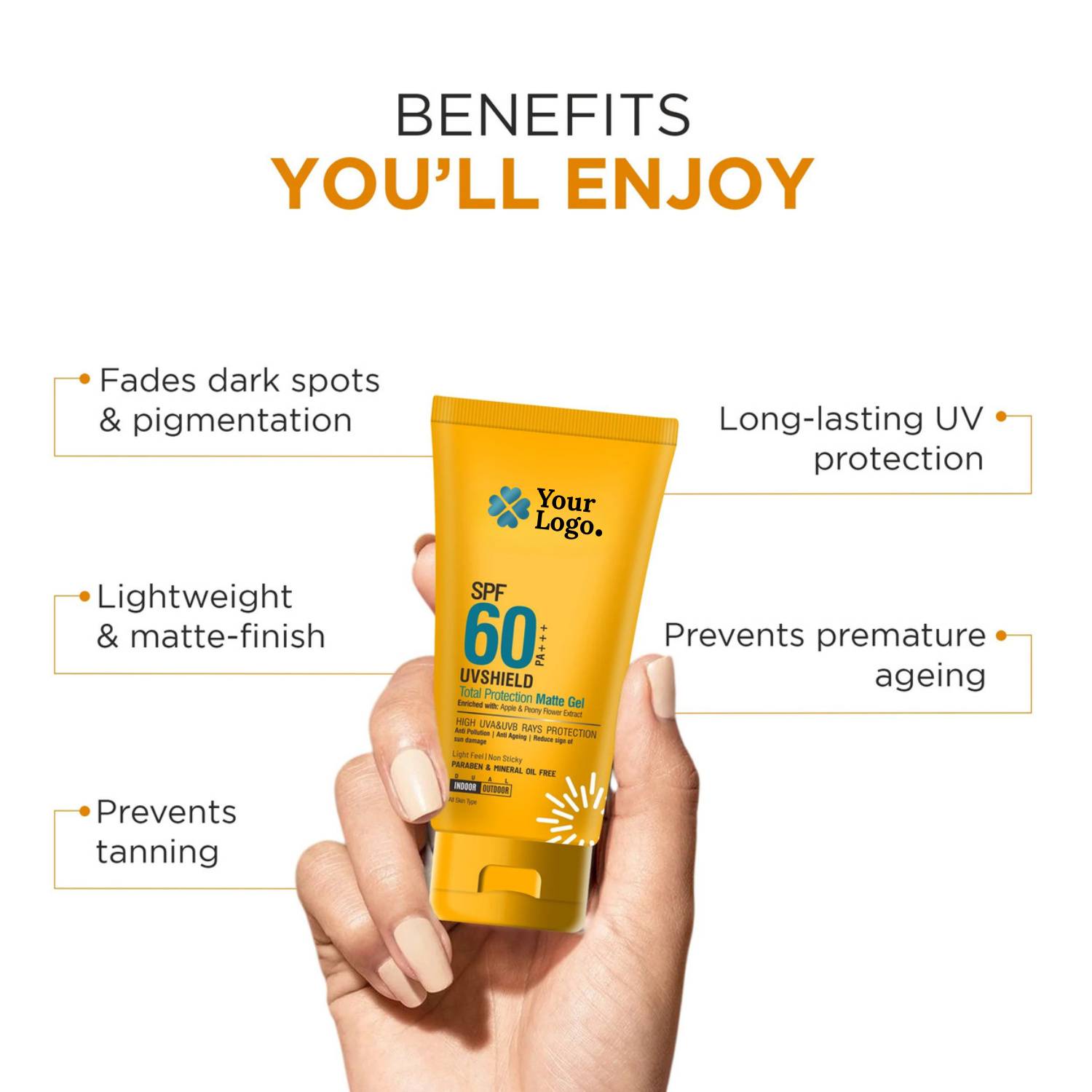 SPF 60 PA+++ Enriched with Apple & Peony Flower Extract
