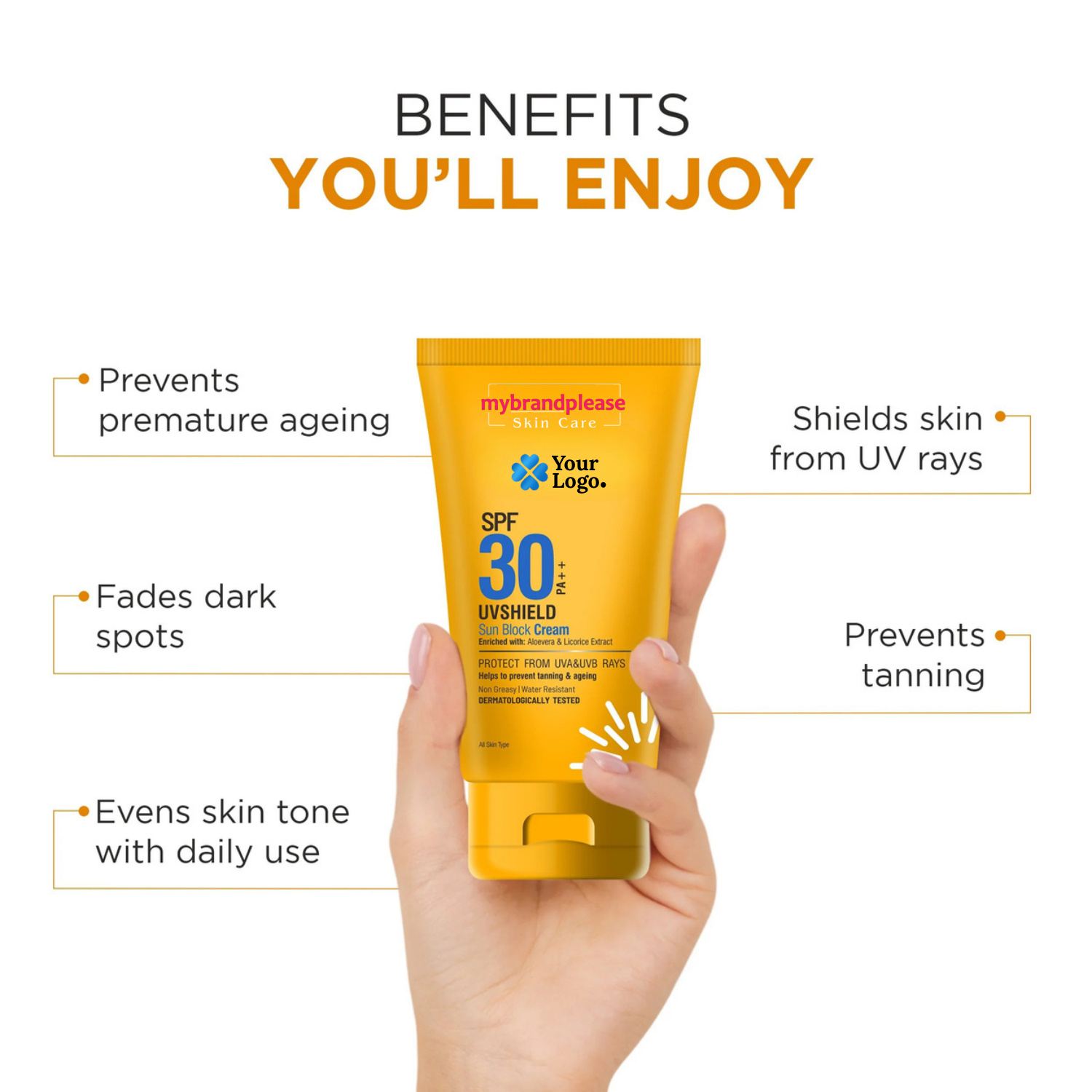 SPF30 PA+++ Enriched with Aloe Vera & Licorice Extract